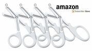 White Trauma Shears 7 1/4", Medical Scissors for Nurses 7.25', Heavy Duty Surgical Scissors, Stainless Steel Bandage Scissors, Durable and Reliable Nu