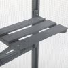 Spacious wooden cat cage with waterproof roof with adjustable pedals suitable - gray