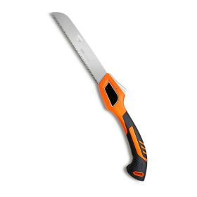 Steel Staggered Teeth Folding Saw for Garden Maintenance Tool (Color: Orange, size: 7-Inch)